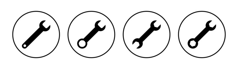 Wrench icon set. repair icon vector. tools icon vector
