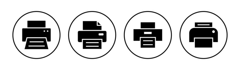 Print icon set. printer icon vector.