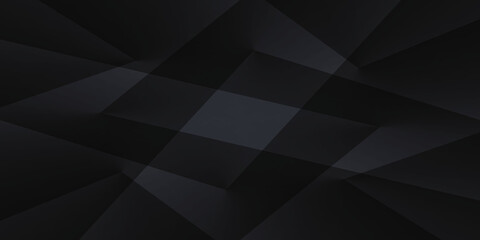 abstract geometric, 3d background, black paper, wallpaper gradient, wall art, pattern texture, with light, you can use for ad, product and card, business presentation, space for text