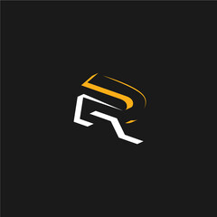 modern letter R logo design vector illustration