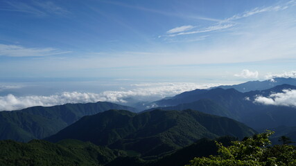 石鎚山 登山道の風景