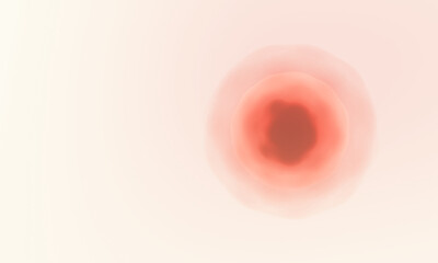 3D red microscopic cell.