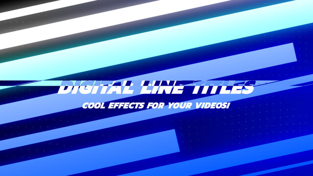 Cool Digital Line Titles