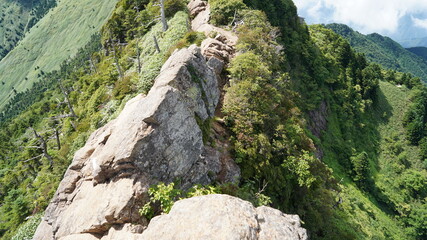 石鎚山　山頂からの風景