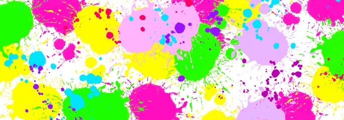 Abstract Splashes Color Drops Colorful Background. Procreate Digital Art