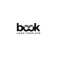 Book Logo Design. Learning and education icon. Knowledge symbol. Vector Illustration.