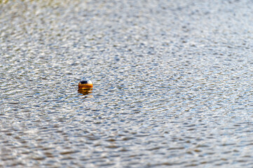 floating lantern in the lake, decorative ball floating on the lake