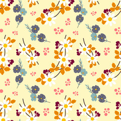 flower autumn vector pattern seamless background