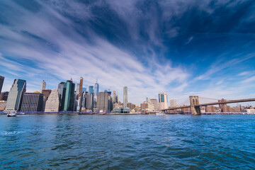 Fototapeta na wymiar New York City USA Hudson River