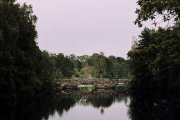 Stone bridge over the river