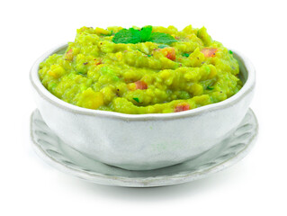 Avocado Guacamole,lime juice, salt, Onion and chili Recipe. It's smooth and creamy