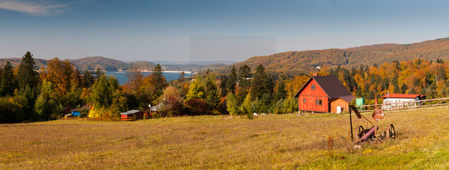 View from Werlas on the dam in Solina and Lake Solińskie, Polanczyk, Solina, © LukaszB