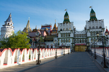 Moscow. View of the Izmailovsky Kremlin tourist complex	