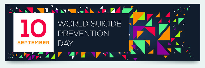 Creative design for (World Suicide Prevention Day), 10 September, Vector illustration.