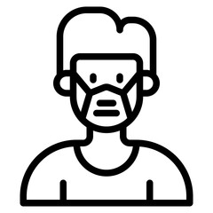 avatar outline style icon