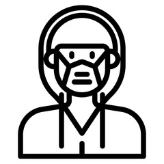 avatar outline style icon