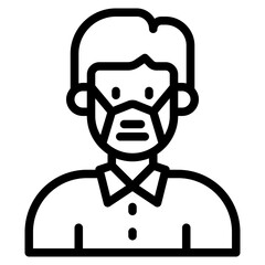 avatar outline style icon