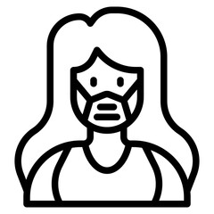 avatar outline style icon