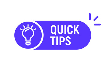 Quick tip hint vector icon bulb. Fact tip idea line icon logo guide