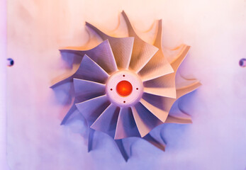 Metal products made by metal 3D printing. Modern additive technology.