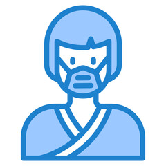 avatar blue style icon