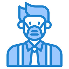 avatar blue style icon