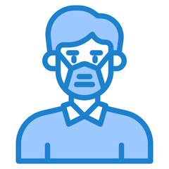 avatar blue style icon