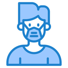 avatar blue style icon