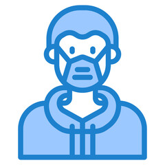 avatar blue style icon