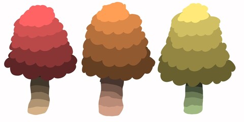 illustration of a tree on a white background