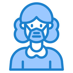 avatar blue style icon