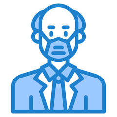 avatar blue style icon