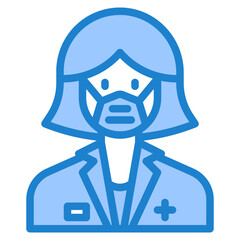 avatar blue style icon