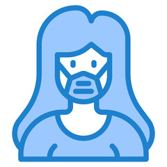 avatar blue style icon