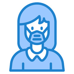 avatar blue style icon