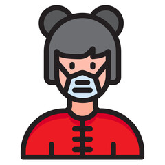 avatar color line style icon