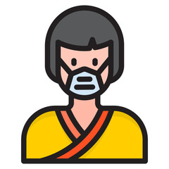 avatar color line style icon