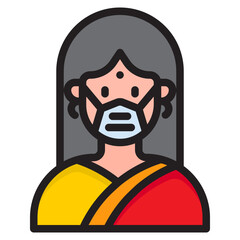 avatar color line style icon