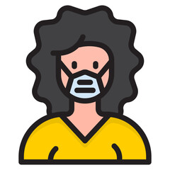 avatar color line style icon