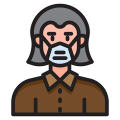 avatar color line style icon