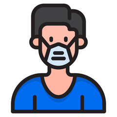 avatar color line style icon