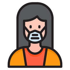 avatar color line style icon