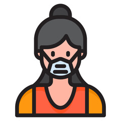 avatar color line style icon