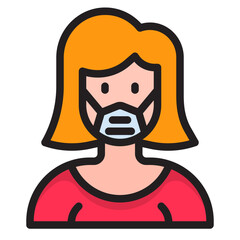 avatar color line style icon