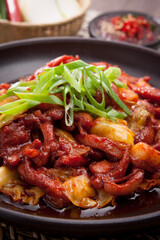 Stir-fried pork