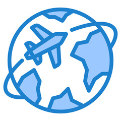 flight blue style icon
