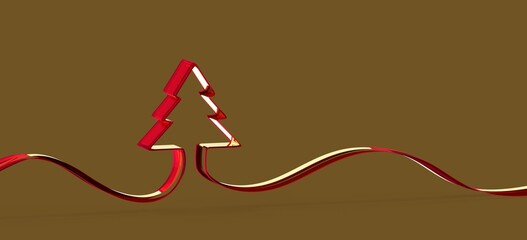 modern winter merry christmas card modern 3d minimal