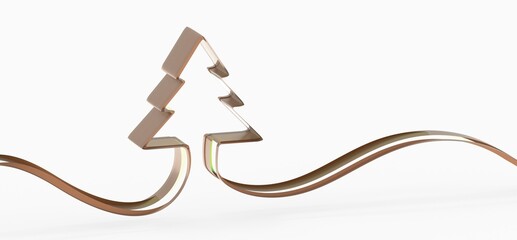 modern winter merry christmas card modern 3d minimal