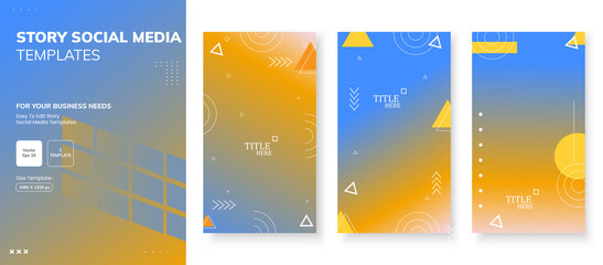 Naklejka premium modern background.template story,abstract frames, full of colors, gradations, business, etc, eps 10 