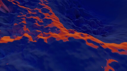 Relief mountain background pattern of crystal faces of red planet 3d render © Annuitti